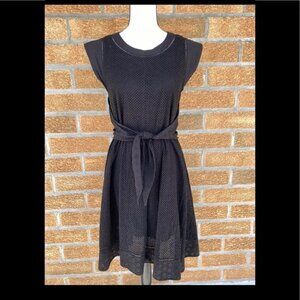 Rebecca TaylorMixed Eyelet Tie Waist Dress size 4